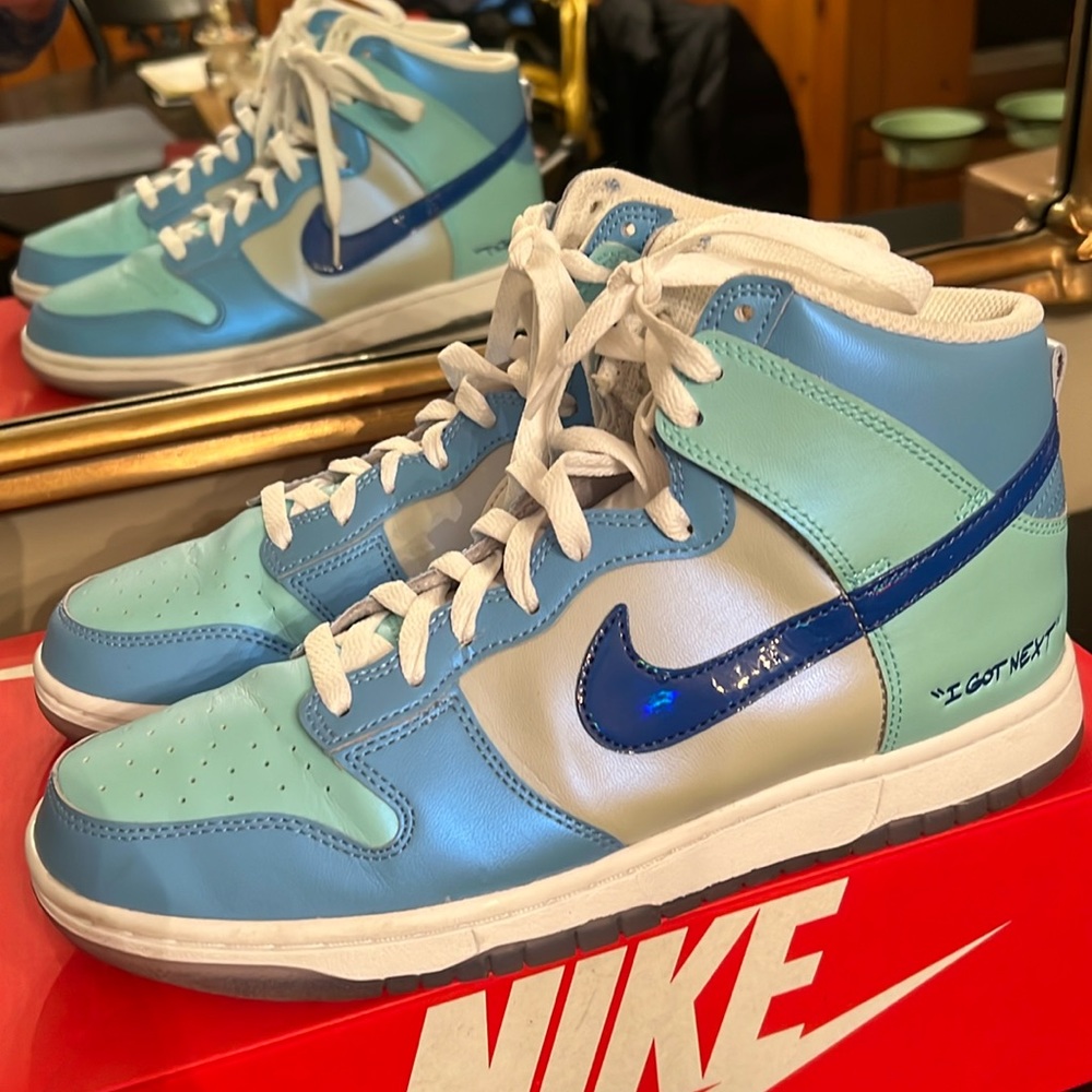 Nike Dunk Hi “I Got Next” Men’s 9 Translucent game royal / Copa, MINT